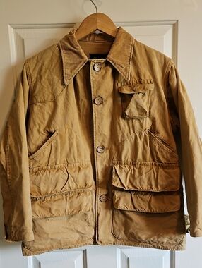 1950's To 60's Classic Redhead Bone-Dry Duck Hunting Canvas Jacket Coat - Sz 42